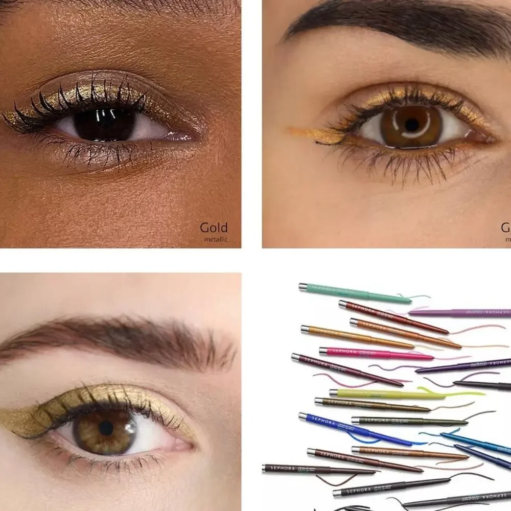 NEW SEPHORA COLLECTION Ultimate Gel Waterproof Eyeliner Pencil Gold Metllic